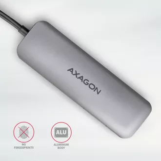 AXAGON HMC-HCR3A, vozlišče USB 3.2 Gen 1, 3x vrata USB-A, HDMI 4k/30Hz, SD/microSD, kabel USB-C 20 cm