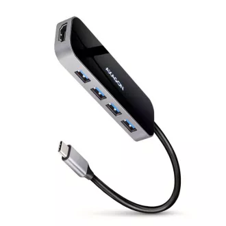 AXAGON HMC-6H4A, vozlišče USB 3.2 Gen 1, 4x vrata USB-A, HDMI 4k/30Hz, PD 100W, kabel USB-C 20cm AXAGON HMC-6H4A, vozlišče USB 3.2 Gen 1, 4x vrata USB-A, HDMI 4k/30Hz, PD 100W, kabel USB-C 20cm