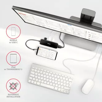 AXAGON HMC-6H4A, vozlišče USB 3.2 Gen 1, 4x vrata USB-A, HDMI 4k/30Hz, PD 100W, kabel USB-C 20cm AXAGON HMC-6H4A, vozlišče USB 3.2 Gen 1, 4x vrata USB-A, HDMI 4k/30Hz, PD 100W, kabel USB-C 20cm