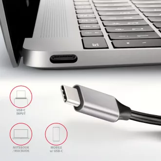 AXAGON HMC-6H4A, vozlišče USB 3.2 Gen 1, 4x vrata USB-A, HDMI 4k/30Hz, PD 100W, kabel USB-C 20cm AXAGON HMC-6H4A, vozlišče USB 3.2 Gen 1, 4x vrata USB-A, HDMI 4k/30Hz, PD 100W, kabel USB-C 20cm