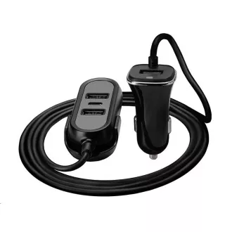 TRACER avto polnilec 12-24V Multicharge 3xUSB 7, 2A   PD 18W