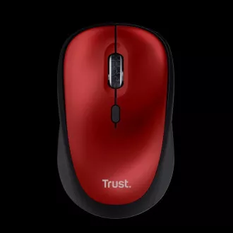 TRUST Yvi  Brezžična miška Eco Red, rdeča