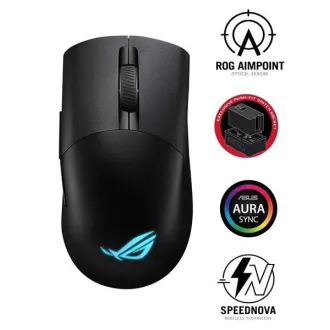 ASUS miška ROG KERIS WIRELESS AIMPOINT (P709), RGB, Bluetooth, črna ASUS miška ROG KERIS WIRELESS AIMPOINT (P709), RGB, Bluetooth, črna
