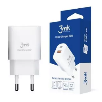 3mk omrežni polnilec - Hyper Charger 20W, bela 3mk omrežni polnilec - Hyper Charger 20W, bela
