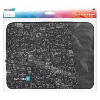 CONNECT IT Kovček Doodle za prenosni računalnik 13,3", črn