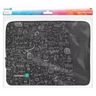 CONNECT IT Kovček Doodle za prenosni računalnik 15,6", črn