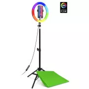 CONNECT IT Streaming Box Selfie10Ring okrogla 10-palčna RGB LED luč