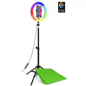 CONNECT IT Streaming Box Selfie10Ring okrogla 10-palčna RGB LED luč