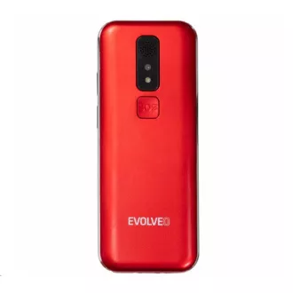 EVOLVEO EasyPhone LT, mobilni telefon za starejše s stojalom za polnjenje, rdeč