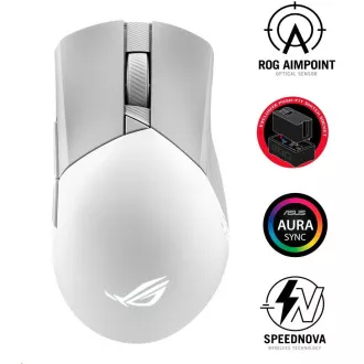 ASUSova miška ROG GLADIUS III Wireless Aimpoint White (P711), RGB, Bluetooth, bela ASUSova miška ROG GLADIUS III Wireless Aimpoint White (P711), RGB, Bluetooth, bela