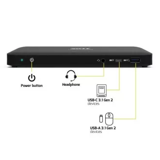 PORT priklopna postaja za do 9 perifernih naprav prek USB-C, črna PORT priklopna postaja za do 9 perifernih naprav prek USB-C, črna