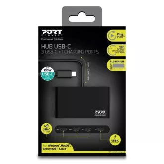 PORT hub USB-C s 3x USB-C 3.1 priključki   1x USB-C 100 W PD