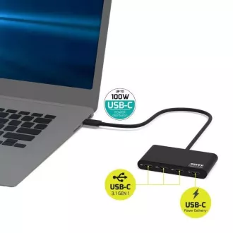 PORT hub USB-C s 3x USB-C 3.1 priključki   1x USB-C 100 W PD