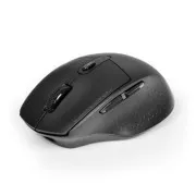 PORT polnilna miška z dvojno brezžično povezavo, BT, 2, 4 GHz, USB-A/C, črna