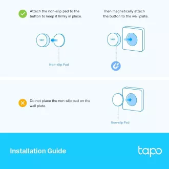 Pametni gumb TP-Link Tapo S200D z okvirjem za namestitev