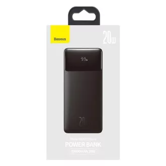 Baseus Bipow powerbank z digitalnim zaslonom 10000mAh 20W črna