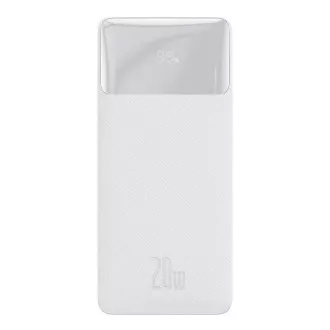 Baseus Bipow powerbank z digitalnim zaslonom 20000mAh 20W bela