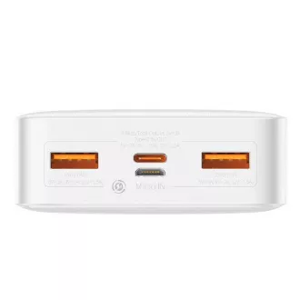 Baseus Bipow powerbank z digitalnim zaslonom 20000mAh 20W bela