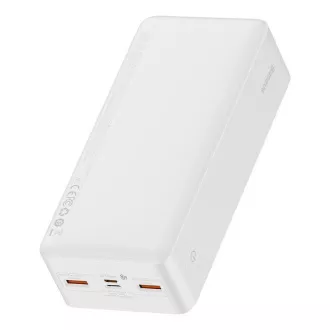 Baseus Bipow powerbank z digitalnim zaslonom 30000mAh 20W bela