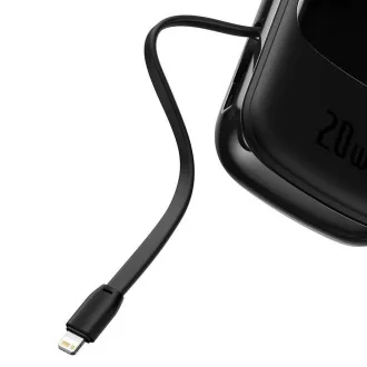 Baseus Qpow Pro Digitalni zaslon Hitro polnjenje Power Bank 20000mAh 20W iP Black Baseus Qpow Pro Digitalni zaslon Hitro polnjenje Power Bank 20000mAh 20W iP Black