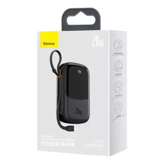 Baseus Qpow Pro Digitalni zaslon Hitro polnjenje Power Bank 20000mAh 20W iP Black Baseus Qpow Pro Digitalni zaslon Hitro polnjenje Power Bank 20000mAh 20W iP Black
