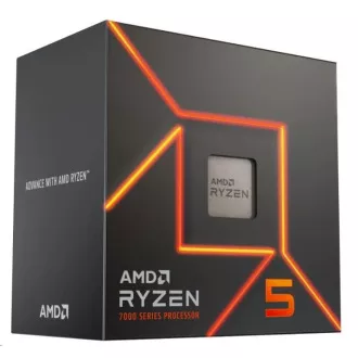 Procesor AMD RYZEN 5 7600, 6-jedrni, 3,8 GHz, 38 MB predpomnilnika, 65 W, vtičnica AM5, BOX