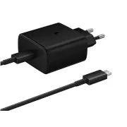 Samsung potovalni polnilnik EP-T4510XBE, hitro polnjenje 45 W, USB-C   podatkovni kabel USB-C, črn
