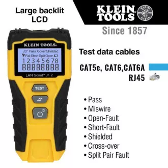 KLEIN TOOLS - Tester kablov LAN Scout ® Junior 2 KLEIN TOOLS - Tester kablov LAN Scout ® Junior 2