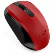 GENIUS miška NX-8008S/ 1200 dpi/ brezžična/ tiha/ senzor BlueEye/ rdeča