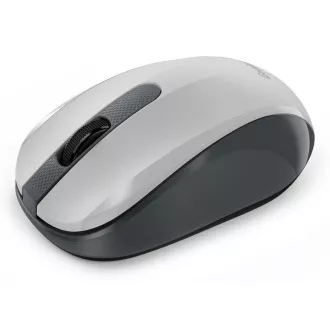 GENIUS miška NX-8008S/ 1200 dpi/ brezžična/ tiha/ senzor BlueEye/ bela/siva