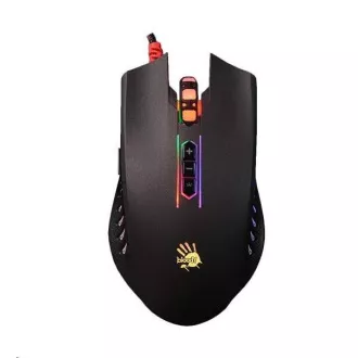 A4tech gaming miška BLOODY Q81, 3200DPI, USB, RGB, črna