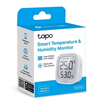TP-Link Tapo T315 pametni merilnik temperature in vlage z 2,7-palčnim LCD zaslonom TP-Link Tapo T315 pametni merilnik temperature in vlage z 2,7-palčnim LCD zaslonom