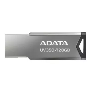 ADATA Flash disk 128 GB UV350, USB 3.2 Dash Drive, temno srebrna kovinska tekstura