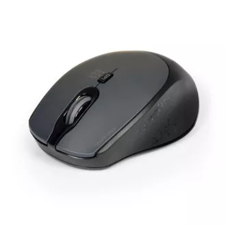 PORT brezžična miška SILENT, USB-A/USB-C, 2, 4Ghz, 1600DPI, črna
