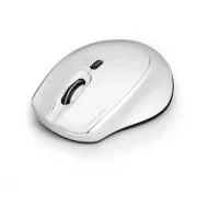 PORT brezžična miška SILENT, USB-A/USB-C, 2, 4Ghz, 1600DPI, bela