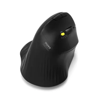 PORT brezžična ergonomska miška ERGONOMIC TRACKBALL, 2, 4 Ghz in Bluetooth, USB-A/C, črna