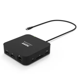 Priključna postaja PORT USB-C 10v1, 2x4K Display Port, 5x USB-A, USB-C 85W PD, Ethernet, SD