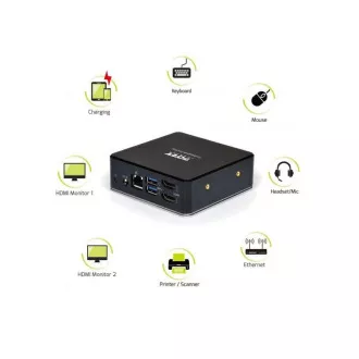 PORT priklopna postaja 8v1 USB-C, USB-A, dvojni video, HDMI, Ethernet, zvok, USB 3.0 PORT priklopna postaja 8v1 USB-C, USB-A, dvojni video, HDMI, Ethernet, zvok, USB 3.0