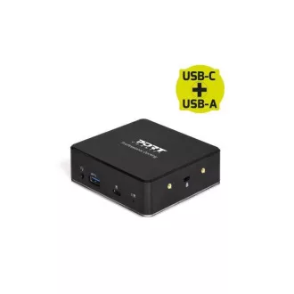 PORT priklopna postaja 8v1 USB-C, USB-A, dvojni video, HDMI, Ethernet, zvok, USB 3.0 PORT priklopna postaja 8v1 USB-C, USB-A, dvojni video, HDMI, Ethernet, zvok, USB 3.0