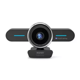 PORT mini konferenčna kamera, 4K, samodejno kadriranje, stereo, črna