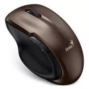 GENIUS Ergo 8200S miška/ 1200 dpi/ brezžična/ čokoladna/ 5 gumbov