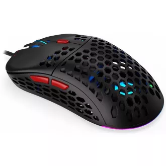 ENDORFY Gaming miška LIX Plus, USB, ARGB, črna