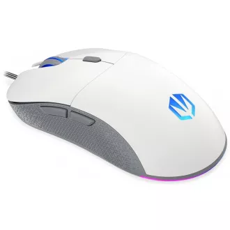 ENDORFY Gaming Mouse GEM Plus Onyx White, USB, ARGB, bela