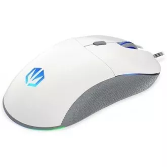 ENDORFY Gaming Mouse GEM Plus Onyx White, USB, ARGB, bela