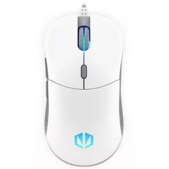 ENDORFY Gaming Mouse GEM Plus Onyx White, USB, ARGB, bela