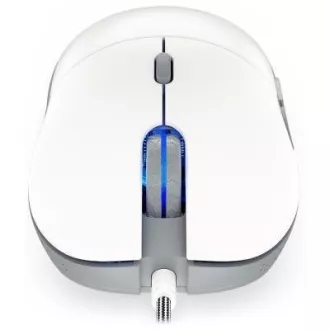 ENDORFY Gaming Mouse GEM Plus Onyx White, USB, ARGB, bela