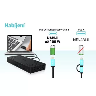 i-tec USB 3.0 / USB-C / Thunderbolt, 3x 4K Priključna postaja Gen 2   PD 100W