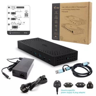 i-tec USB 3.0 / USB-C / Thunderbolt, 3x 4K Priključna postaja Gen 2   PD 100W