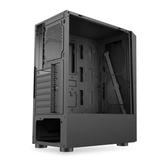 1stCOOL ohišje SHARK 2, srednji stolp, AU, USB 3.0, brez napajalnika, RGB ventilator, prozorna stranska plošča, črno