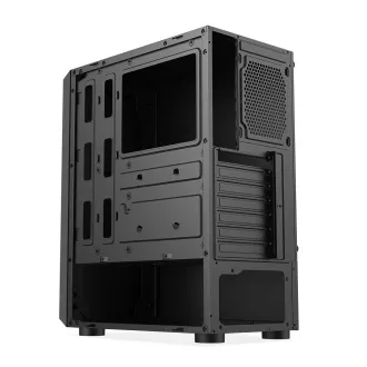 1stCOOL ohišje SHARK 2, srednji stolp, AU, USB 3.0, brez napajalnika, RGB ventilator, prozorna stranska plošča, črno
